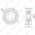 LYNXauto PB5228 ролик приводного ремня Mercedes-Benz